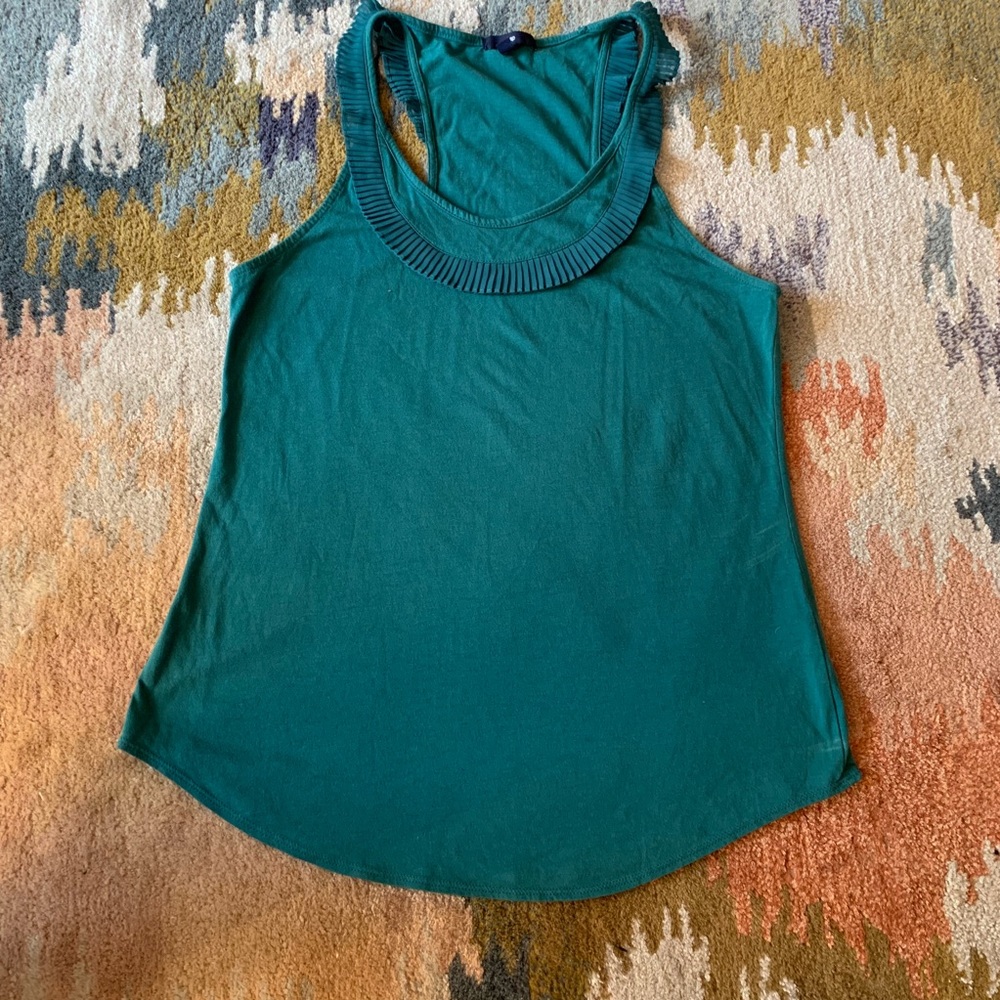 🚨Gap Racerback Teal Ruffle Bib Tank